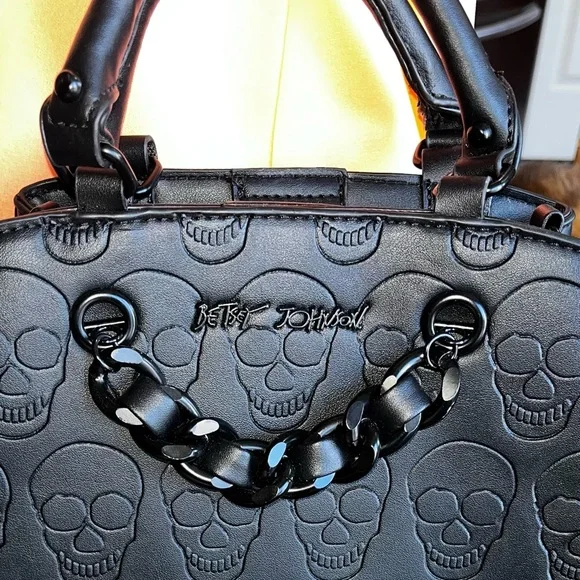 Skull Boss Satchel by Betsey Johnson - Picture 2 of 8